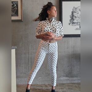 Love Encounter Size M Womens Pants Polka Dots